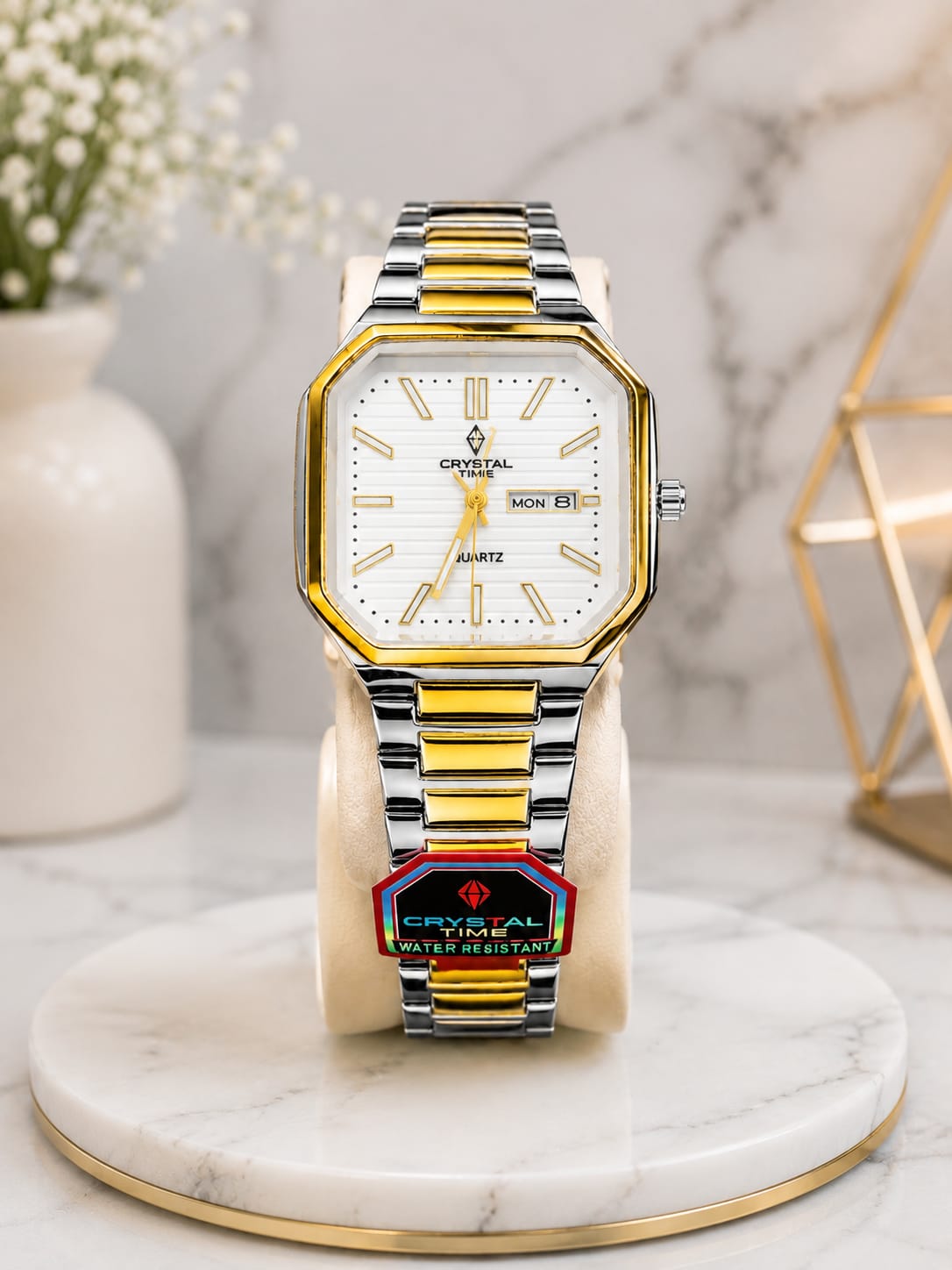 Crystal Time Premium Two-Tone Men’s Watch